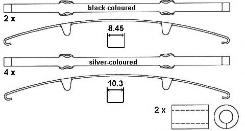 ABEX G6927 Brake Pad Set, disc brake